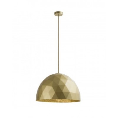 POLYGONAL STEEL DOME PENDANT GOLD Ø50cm
