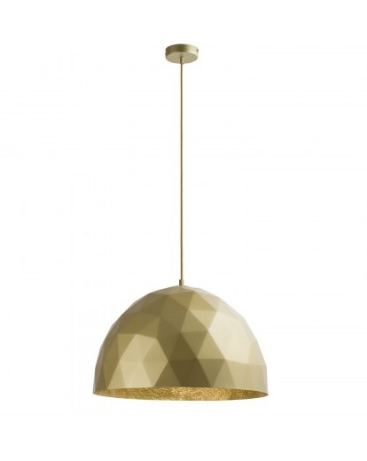 POLYGONAL STEEL DOME PENDANT GOLD Ø50cm