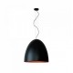 7-BULB STEEL DOME PENDANT BLACK-COPPER Ø75cm