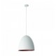DEEP STEEL DOME PENDANT WHITE-COPPER Ø38cm