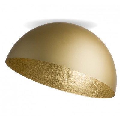 EXTRA LARGE STEEL CEILING DOME GOLD Ø90cm