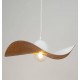 MODERN SINGLE-BULB PENDANT, STEEL WHITE-COPPER Ø55cm