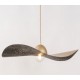 MODERN SINGLE-BULB PENDANT, STEEL GOLD-BLACK Ø76cm