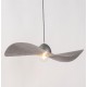 MODERN SINGLE-BULB PENDANT, STEEL SILVER Ø76cm