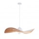 MODERN SINGLE-BULB PENDANT, STEEL WHITE-COPPER Ø76cm
