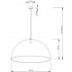 STEEL DOME PENDANT BLACK-GOLD Ø50cm