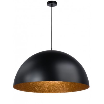 STEEL DOME PENDANT BLACK-COPPER Ø50cm