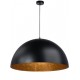 STEEL DOME PENDANT BLACK-COPPER Ø50cm