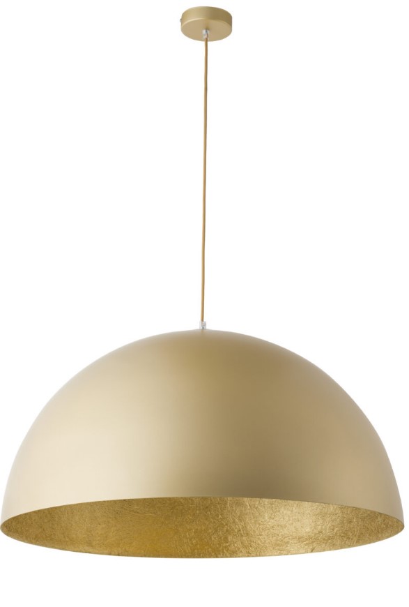 STEEL DOME PENDANT GOLD Ø50cm