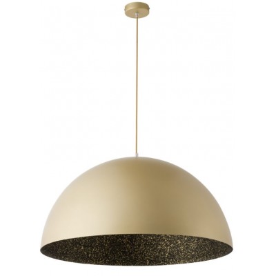 STEEL DOME PENDANT GOLD-BLACK Ø50cm