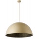 STEEL DOME PENDANT GOLD-BLACK Ø50cm