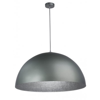 STEEL DOME PENDANT SILVER Ø50cm