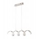 SOSPENSIONE LED HELIX BIANCA/SILVER 20W 1680LM 3000K 80X13,5CM