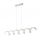 SOSPENSIONE LED HELIX BIANCA/SILVER 30W 2400LM 4000K 125X13,5CM