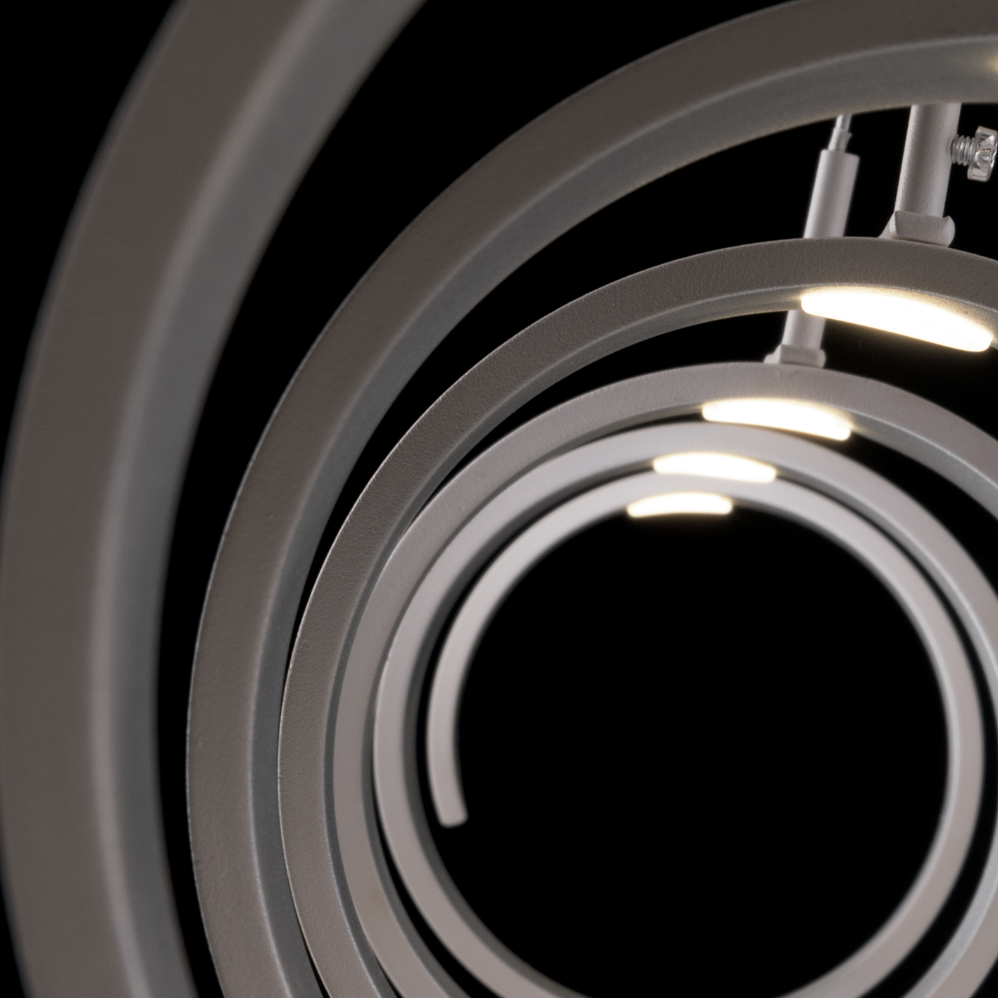 SOSPENSIONE LED HELIX BIANCA/SILVER 20W 1680LM 3000K 80X13,5CM