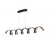 SOSPENSIONE LED HELIX NERA/ORO 30W 2520LM 4000K 125X13,5CM