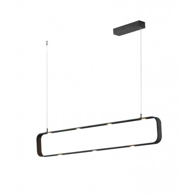 SOSPENSIONE LED MOKA CAFFE' 9X5W 3780LM 3000K DIMMERABILE 100X16X6,5CM
