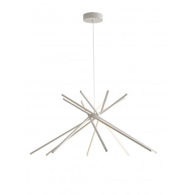 SOSPENSIONE LED SHANGHAI BIANCA 54W 6560LM 3000K 113X51,5CM