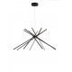 SOSPENSIONE LED SHANGHAI NERA 54W 2370LM 4000K 113X51,5CM