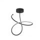 SATIN BLACK LED CEILING FIXTURE H:45cm