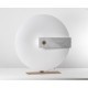 STATEMENT REFLECTIVE FLOOR LAMP WHITE MARBLE Ø110cm HANDMADE IN ITALY