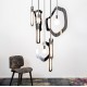 OPEN FRAME PENDANT PRECISION CUT METAL 48x37cm HANDMADE IN ITALY