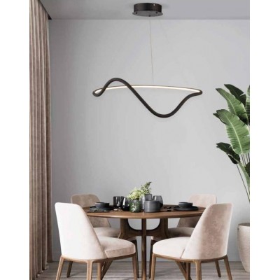 BLACK WAVY LED RING D:70cm