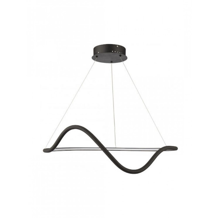 BLACK WAVY LED RING D:70cm