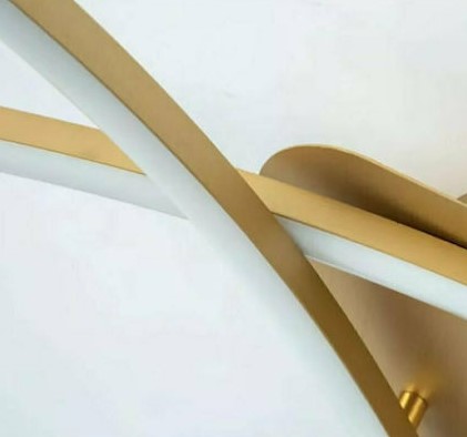 BRUSHED GOLD MATT LED CEILING LIGHTING FIXTURE