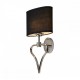WALL SCONCE WITH HEART FRAME CHROME-BLACK H:42.4cm UK 