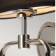 WALL SCONCE WITH HEART FRAME CHROME-BLACK H:42.4cm UK 