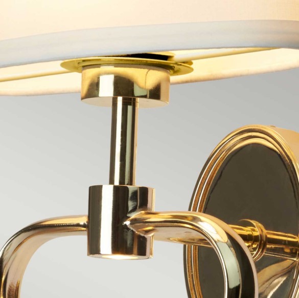 WALL SCONCE WITH HEART FRAME GOLD-WHITE H:42.4cm UK 