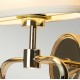 WALL SCONCE WITH HEART FRAME GOLD-WHITE H:42.4cm UK 