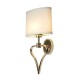 WALL SCONCE WITH HEART FRAME GOLD-WHITE H:42.4cm UK 