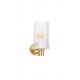 ΑΠΛΙΚΑ ΤΟΙΧΟΥ Brass Gold Metal & Clear Structured Glass
