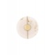 ΑΠΛΙΚΑ ΣΤΡΟΓΓΥΛΗ  Brass Gold Steel, Aluminium & Imitated Marble D:20cm