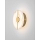 ΑΠΛΙΚΑ ΣΤΡΟΓΓΥΛΗ  Brass Gold Steel, Aluminium & Imitated Marble D:20cm