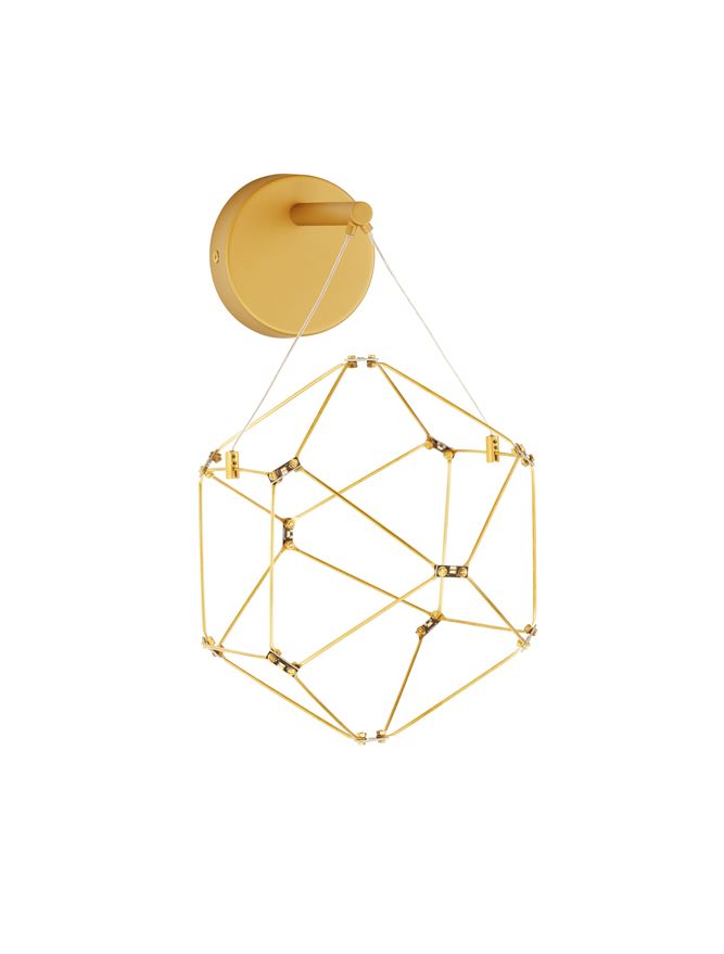 ΑΠΛΙΚΑ ΤΟΙΧΟΥ LED  Copper & Gold Metal