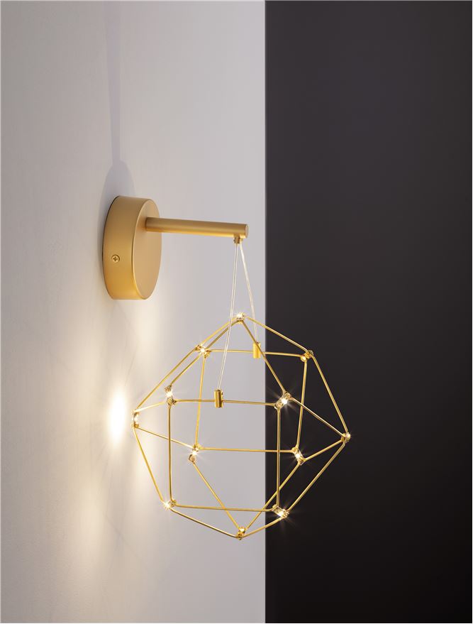 ΑΠΛΙΚΑ ΤΟΙΧΟΥ LED  Copper & Gold Metal