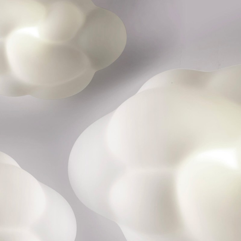 wall lamp in white glass D:29cm ITALY