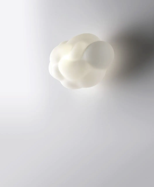 wall lamp in white glass D:29cm ITALY