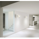 wall lamp in white glass D:29cm ITALY