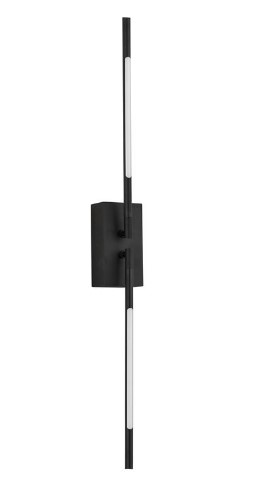 BLACK METAL WALL APPLIANCES H:74cm