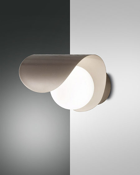 ΑΠΛΙΚΑ LED METAL FRAME AND BLOWN GLASS  GOLD MATT