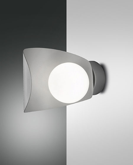 ΑΠΛΙΚΑ LED METAL FRAME AND BLOWN GLASS SILVER