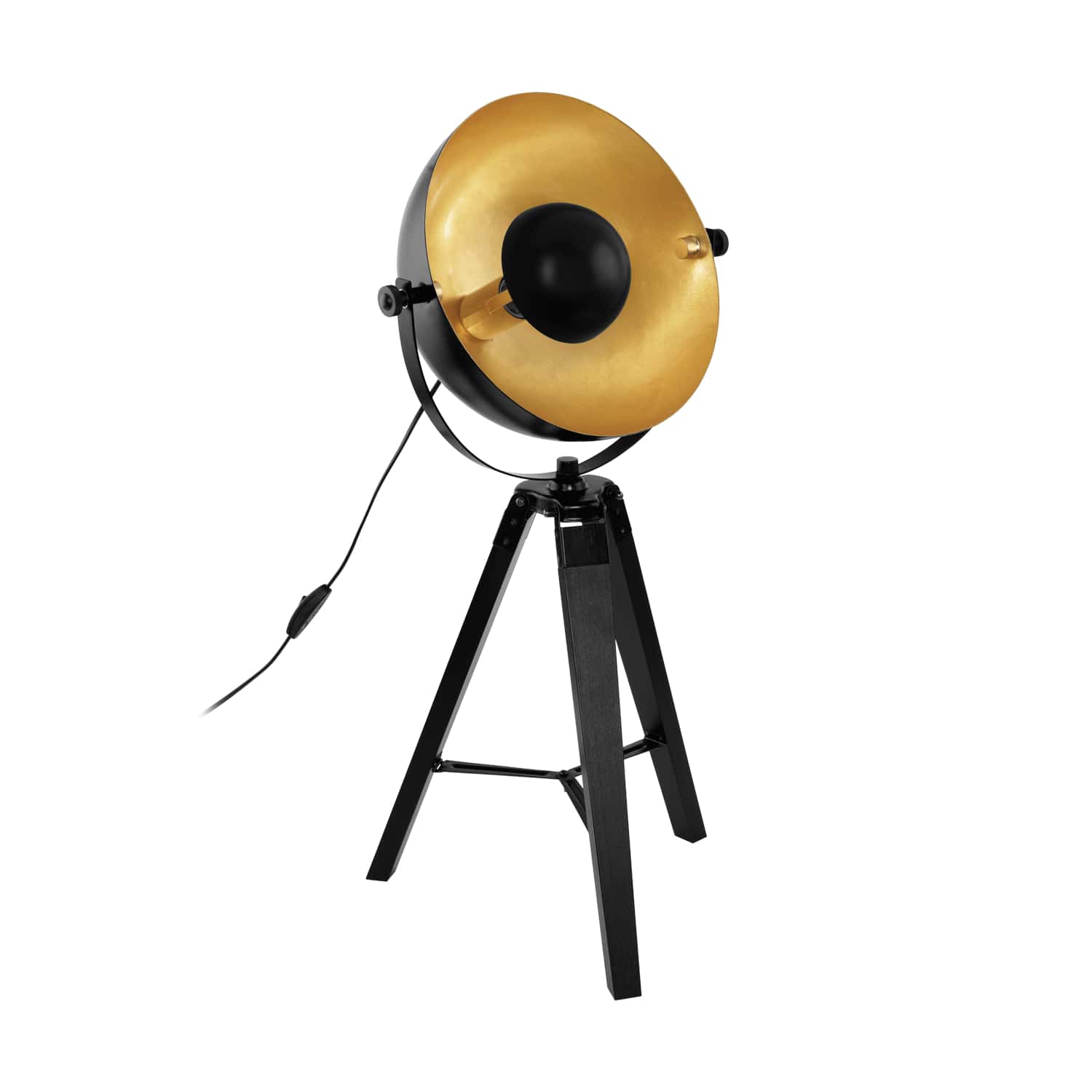 ΕΠΙΤΡΑΠΕΖΙΟ BLACK GOLD D 380 MM  H 735 MM 