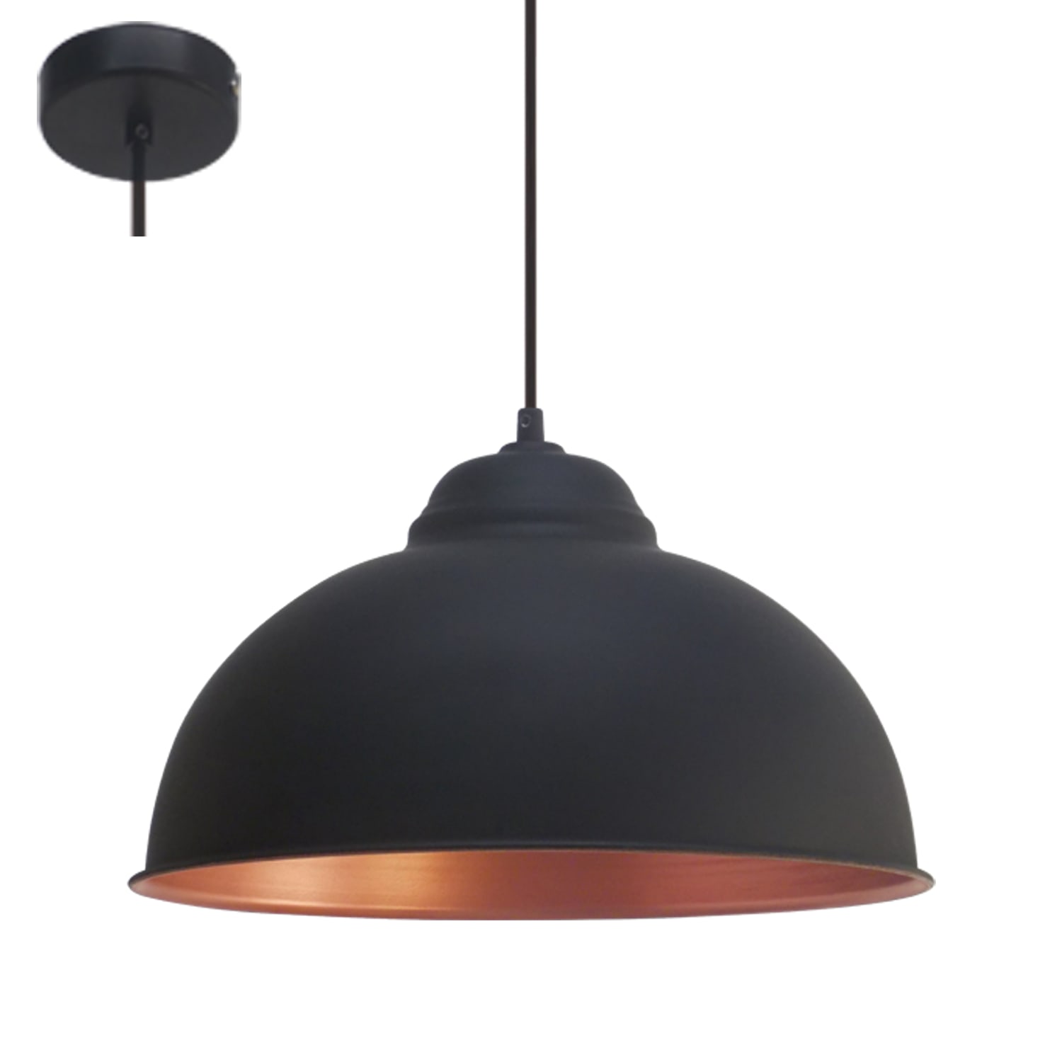 ΚΡΕΜΑΣΤΟ BLACK COPPER 1x 60W D 370 mm
