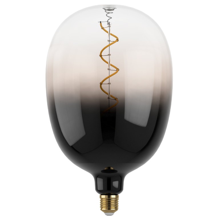 DECORATIVE GRADIENT GREY BULB E27 Ø18cm