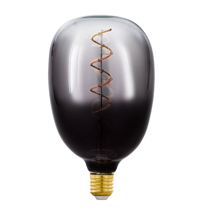 DECORATIVE GRADIENT GREY BULB E27 Ø12cm