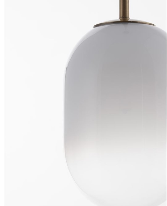 GRADIENT WHITE OVAL PENDANT Ø12cm